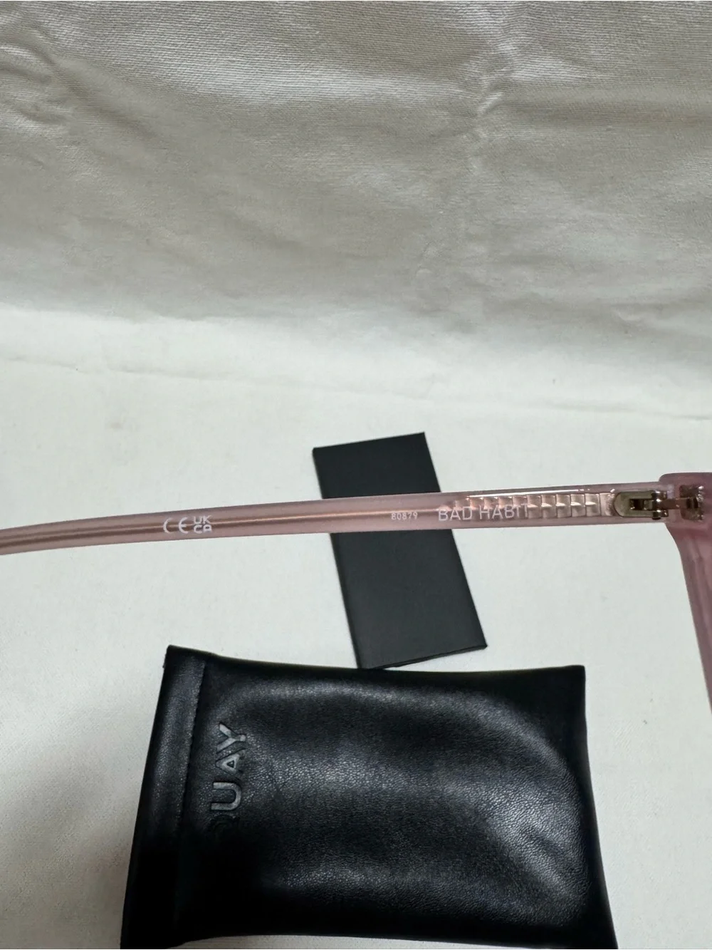 Quay Australia Translucent Pink Cat-Eye Sunglasses